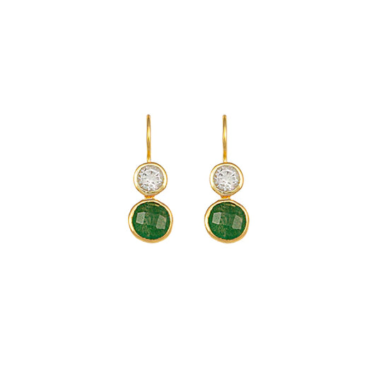 Lilypad Earrings-Gold