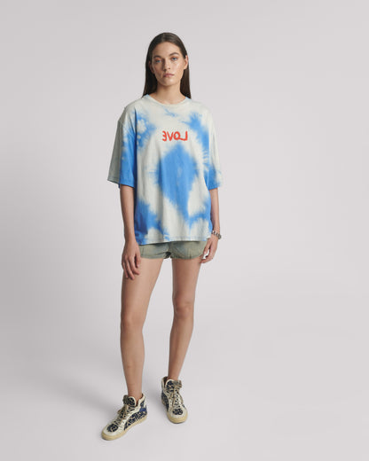 Rouge Love Kobe Tee - Blue Tie Dye