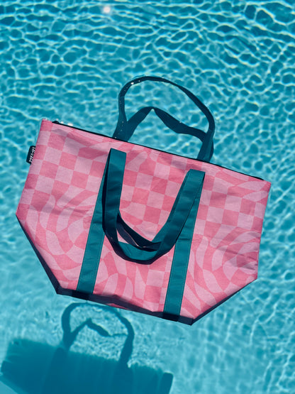 Geometric Swirl Tote