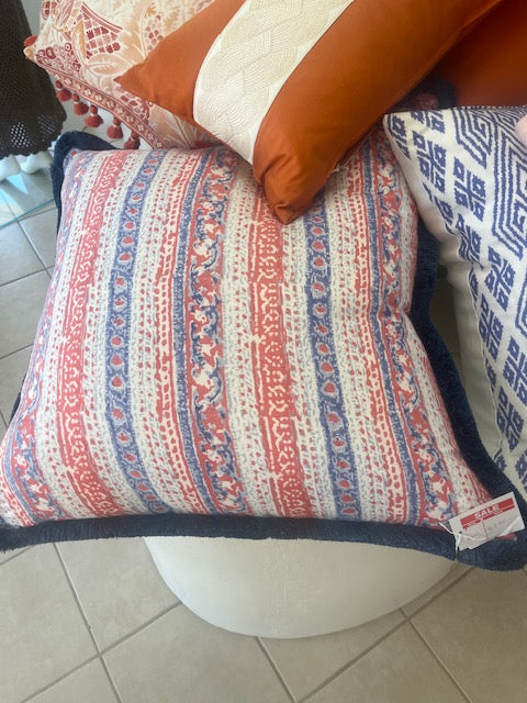 Designer fabric cushions