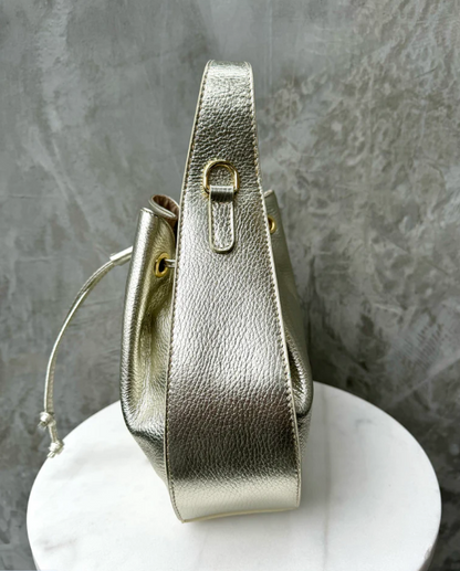 NIKKI BAG - GOLD LEATHER