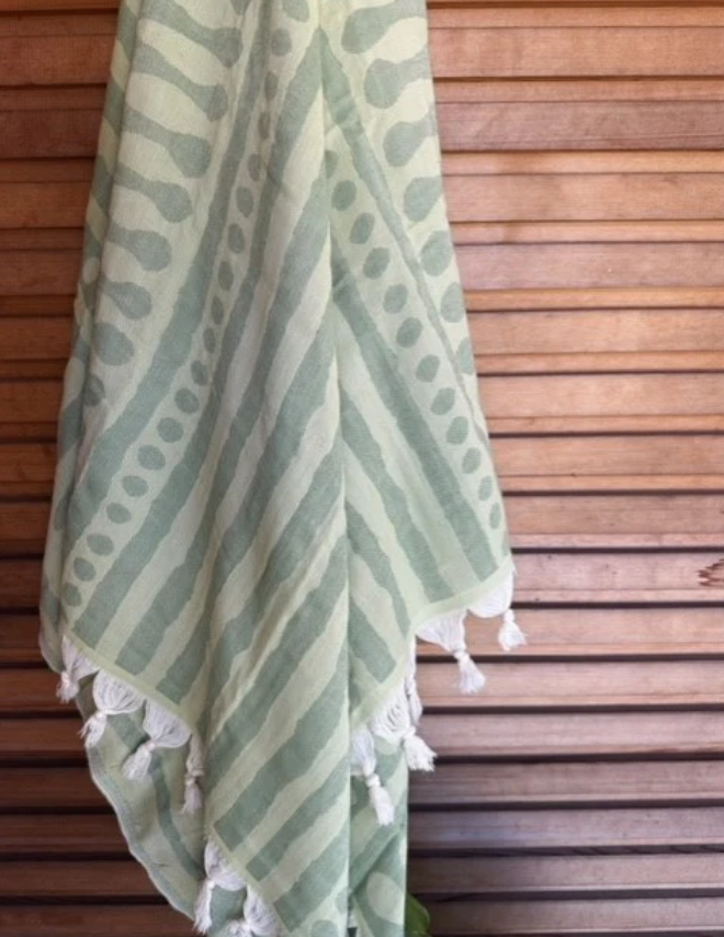 Tribal Turkish Towel Pistachio & Olive