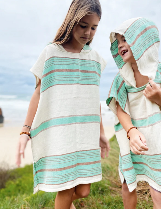 Stripe Turkish Towel PONCHO