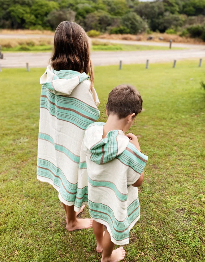 Stripe Turkish Towel PONCHO