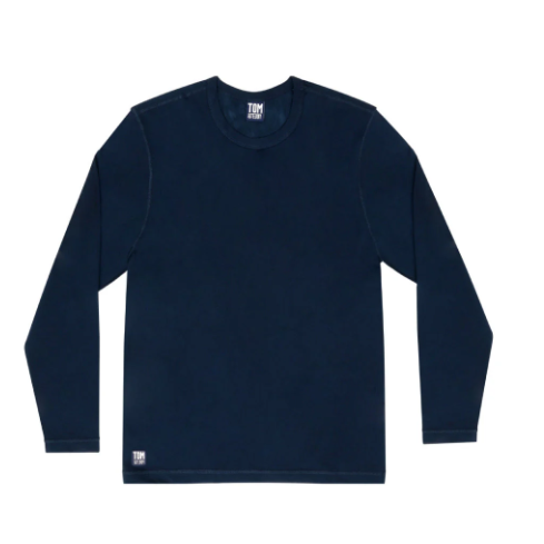 Solid Deep Blue Long Sleeve