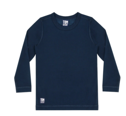 Solid Deep Blue Long Sleeve