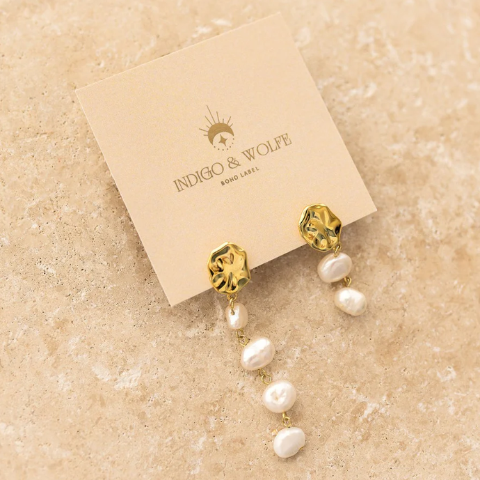 AMARA pearl drop earrings