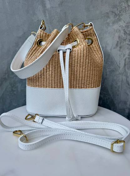 Sofia Bucket Bag - White