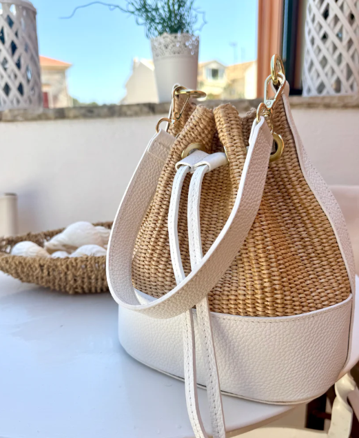 Sofia Bucket Bag - White