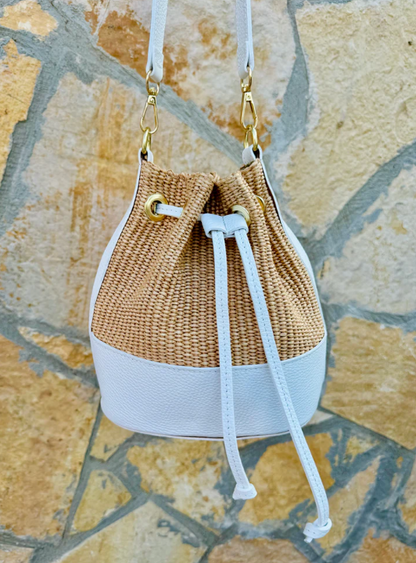 Sofia Bucket Bag - White