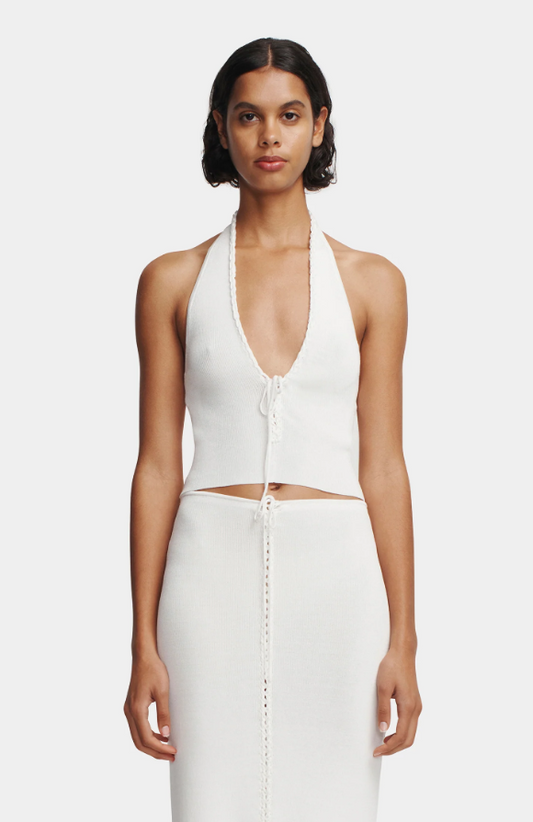 Ciao Knit Halter Ivory