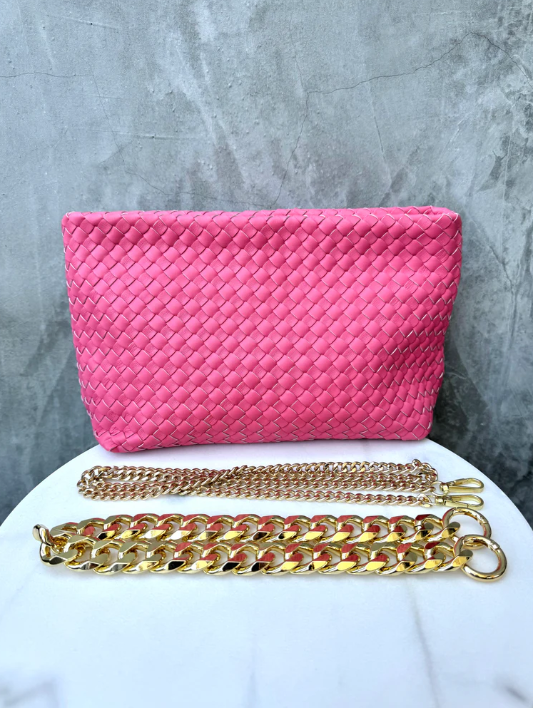 Lulu Woven Bag - Pink