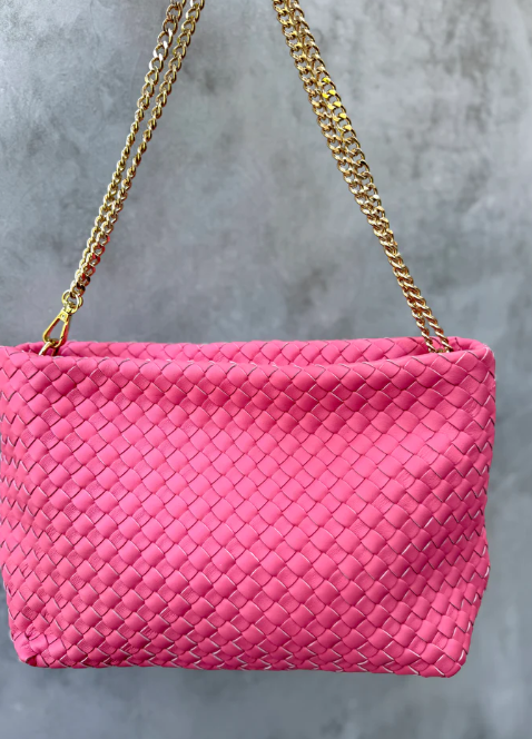 Lulu Woven Bag - Pink