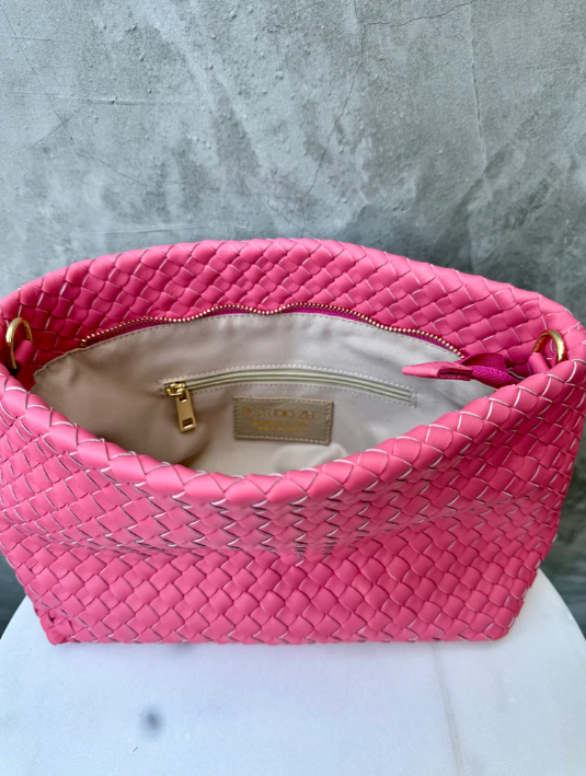 Lulu Woven Bag - Pink