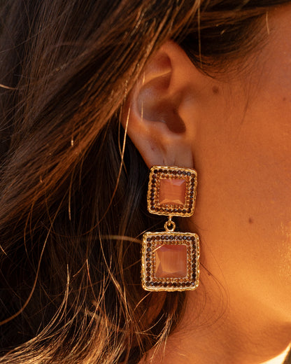 Alba Earrings - Sunset