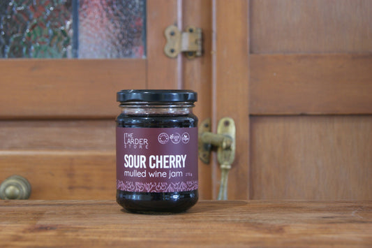 Sour Cherry Mulled Wine Jam