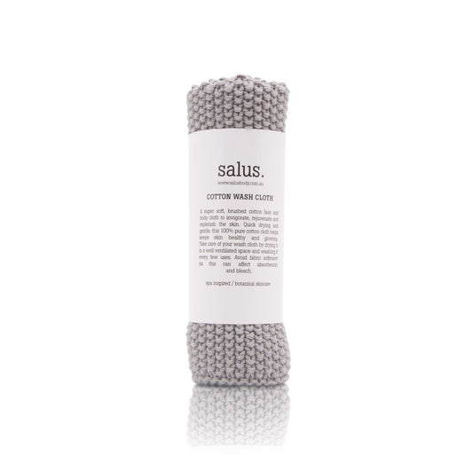 Cotton Wash Cloth - Grey